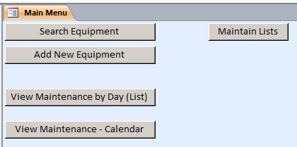 Equipment Maintenance Log Tracking Database